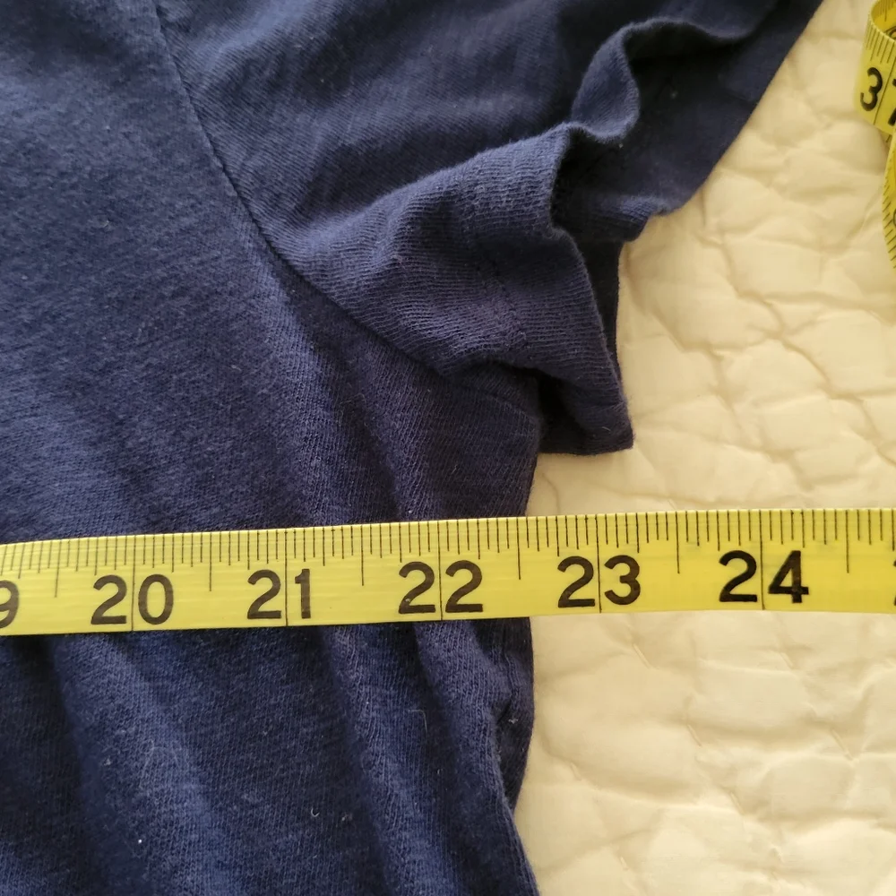 JCrew Blue Short Sleeve Tee Classic Casual - Picture 4 of 5